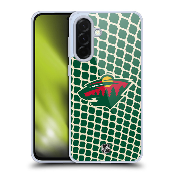 NHL Minnesota Wild Net Pattern Soft Gel Case for Samsung Galaxy A36 5G