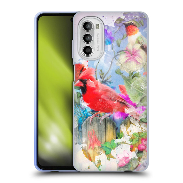 Aimee Stewart Assorted Designs Birds And Bloom Soft Gel Case for Motorola Moto G52