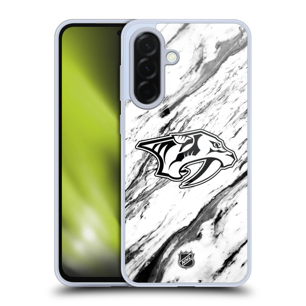 NHL Nashville Predators Marble Soft Gel Case for Samsung Galaxy A36 5G