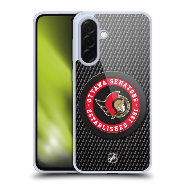 NHL Ottawa Senators Puck Texture Soft Gel Case for Samsung Galaxy A36 5G
