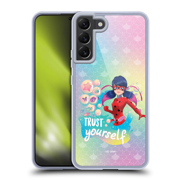 Miraculous Ladybug Aqua Ladybug Trust Yourself Soft Gel Case for Samsung Galaxy S22+ 5G & MagSafe