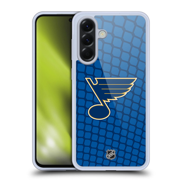 NHL St Louis Blues Net Pattern Soft Gel Case for Samsung Galaxy A56 5G