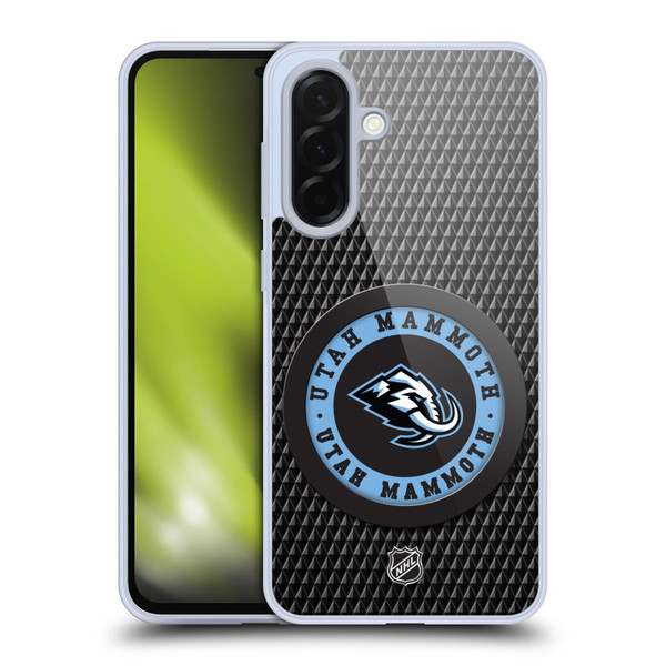 NHL Utah Mammoth Puck Texture Soft Gel Case for Samsung Galaxy A36 5G