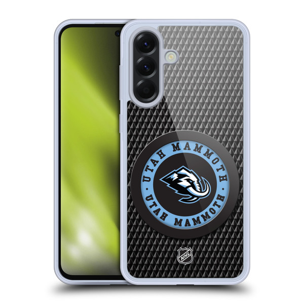 NHL Utah Mammoth Puck Texture Soft Gel Case for Samsung Galaxy A56 5G