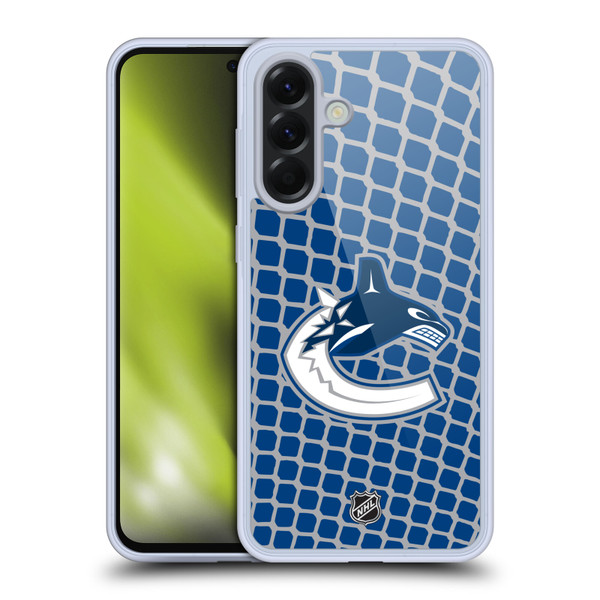 NHL Vancouver Canucks Net Pattern Soft Gel Case for Samsung Galaxy A56 5G