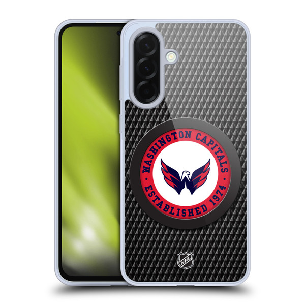 NHL Washington Capitals Puck Texture Soft Gel Case for Samsung Galaxy A36 5G