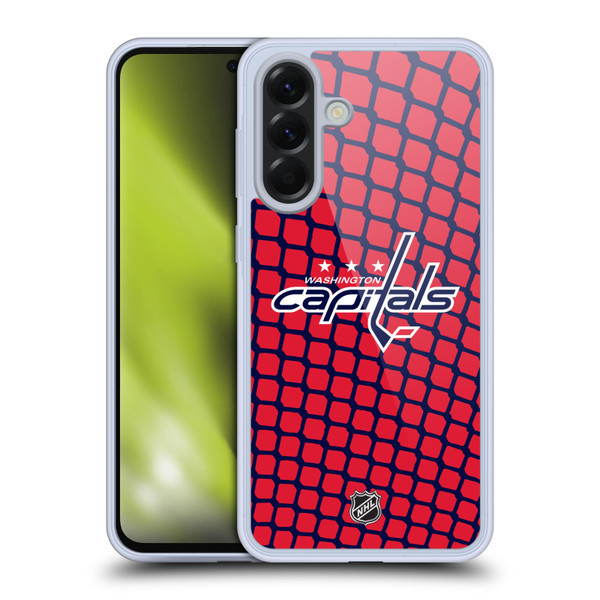 NHL Washington Capitals Net Pattern Soft Gel Case for Samsung Galaxy A56 5G