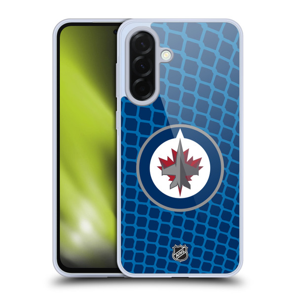 NHL Winnipeg Jets Net Pattern Soft Gel Case for Samsung Galaxy A36 5G