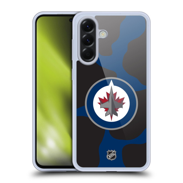 NHL Winnipeg Jets Cow Pattern Soft Gel Case for Samsung Galaxy A56 5G