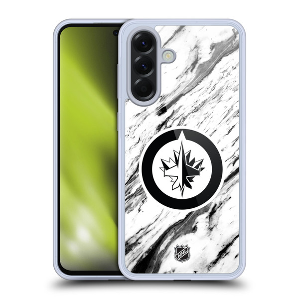 NHL Winnipeg Jets Marble Soft Gel Case for Samsung Galaxy A56 5G