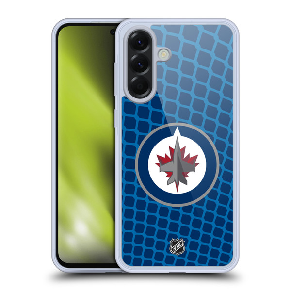 NHL Winnipeg Jets Net Pattern Soft Gel Case for Samsung Galaxy A56 5G