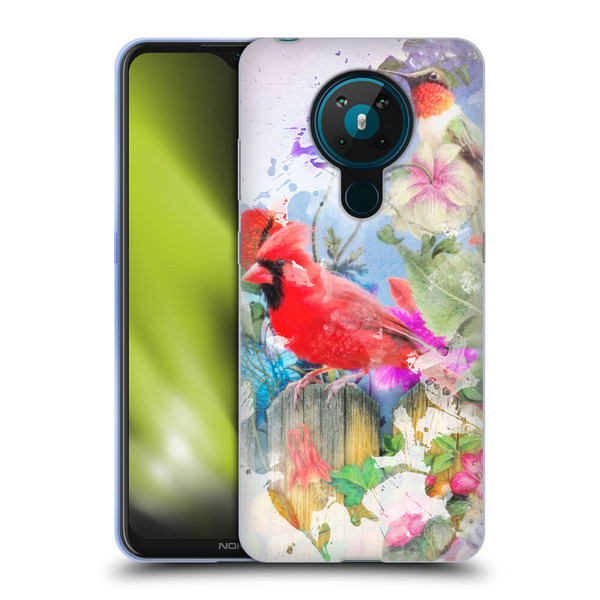 Aimee Stewart Assorted Designs Birds And Bloom Soft Gel Case for Nokia 5.3