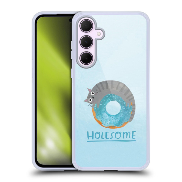 Planet Cat Puns Holesome Soft Gel Case for Samsung Galaxy A35 5G