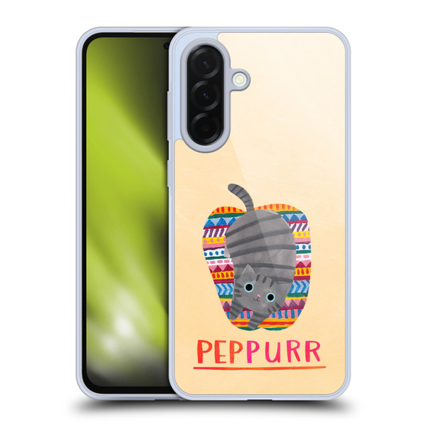 Planet Cat Puns Peppur Soft Gel Case for Samsung Galaxy A36 5G