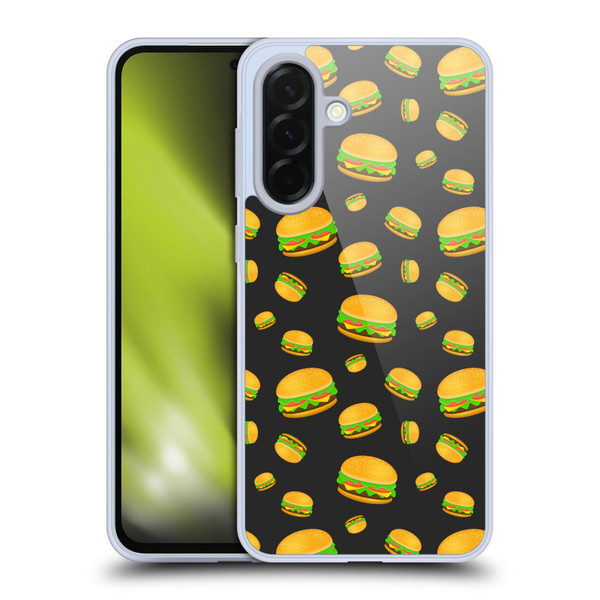 PLdesign Food Patterns Cool Fun Burger Soft Gel Case for Samsung Galaxy A36 5G
