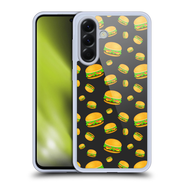 PLdesign Food Patterns Cool Fun Burger Soft Gel Case for Samsung Galaxy A56 5G