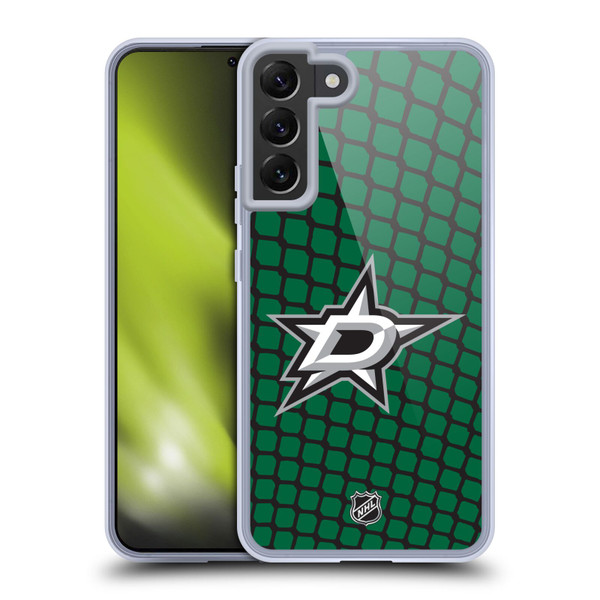 NHL Dallas Stars Net Pattern Soft Gel Case for Samsung Galaxy S22+ 5G & MagSafe