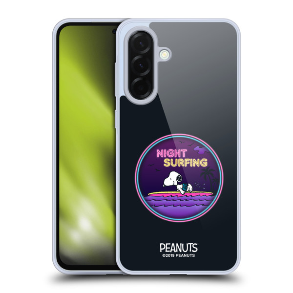 Peanuts Snoopy Aloha Disco Night Surfer Soft Gel Case for Samsung Galaxy A36 5G