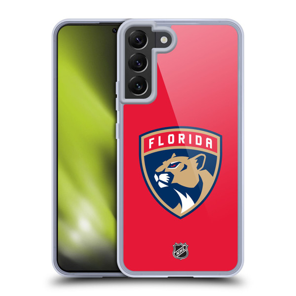 NHL Florida Panthers Plain Soft Gel Case for Samsung Galaxy S22+ 5G & MagSafe