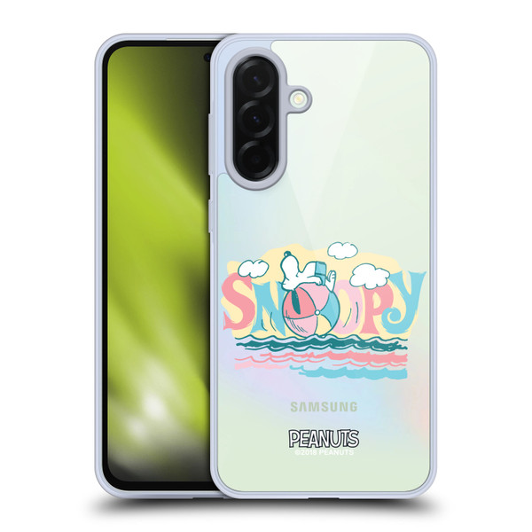 Peanuts Beach Snoopy Ball Soft Gel Case for Samsung Galaxy A36 5G