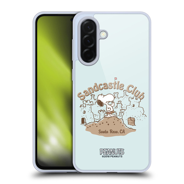 Peanuts Beach Snoopy Sand Castle Soft Gel Case for Samsung Galaxy A36 5G