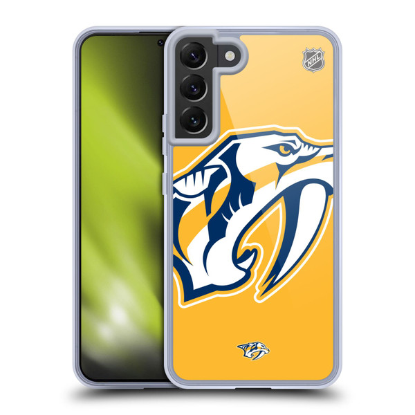 NHL Nashville Predators Oversized Soft Gel Case for Samsung Galaxy S22+ 5G & MagSafe