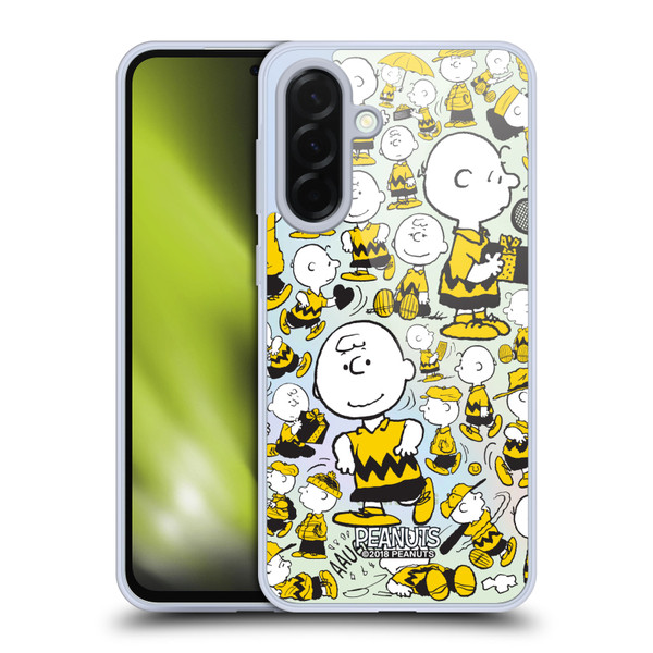Peanuts Charlie Brown Patterns 3 Soft Gel Case for Samsung Galaxy A36 5G
