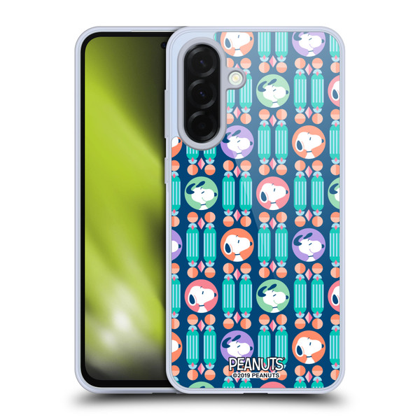 Peanuts Snoopy Deco Dreams Blue Pattern Soft Gel Case for Samsung Galaxy A36 5G