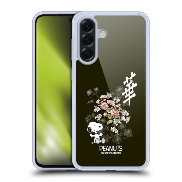 Peanuts Oriental Snoopy Floral Soft Gel Case for Samsung Galaxy A56 5G