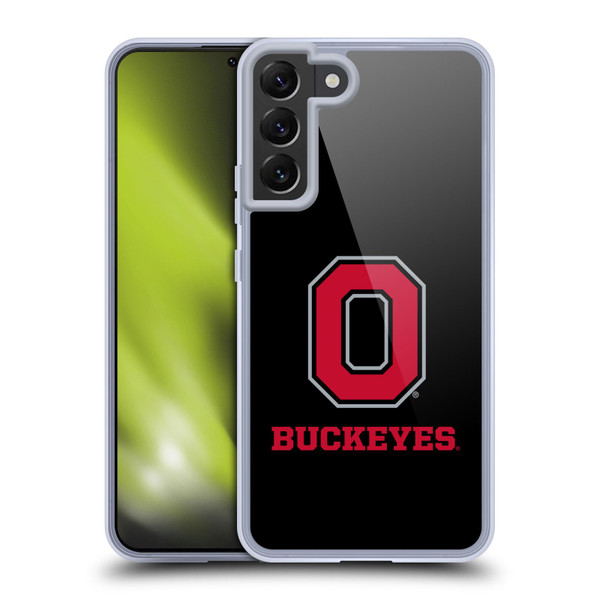 Ohio State University Logo Black Soft Gel Case for Samsung Galaxy S22+ 5G & MagSafe