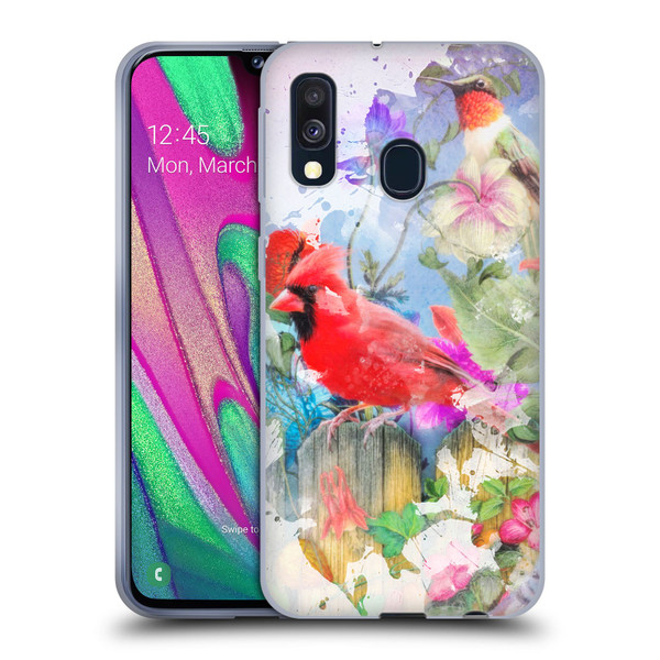 Aimee Stewart Assorted Designs Birds And Bloom Soft Gel Case for Samsung Galaxy A40 (2019)