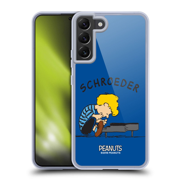 Peanuts Characters Schroeder Soft Gel Case for Samsung Galaxy S22+ 5G & MagSafe