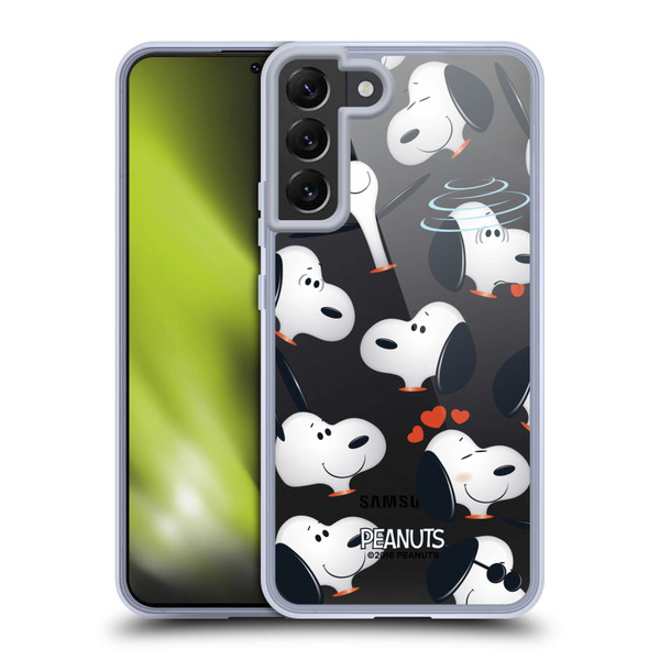 Peanuts Character Patterns Snoopy Soft Gel Case for Samsung Galaxy S22+ 5G & MagSafe