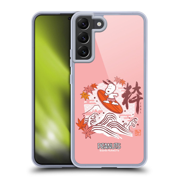 Peanuts Oriental Snoopy Surf Soft Gel Case for Samsung Galaxy S22+ 5G & MagSafe