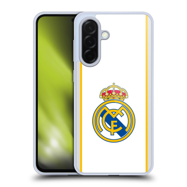 Real Madrid CF Badge White Soft Gel Case for Samsung Galaxy A36 5G