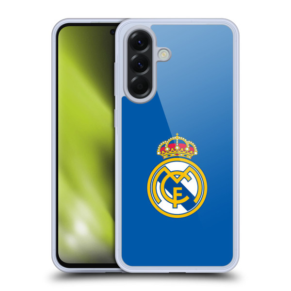 Real Madrid CF Origin Plain Logo Blue Soft Gel Case for Samsung Galaxy A56 5G