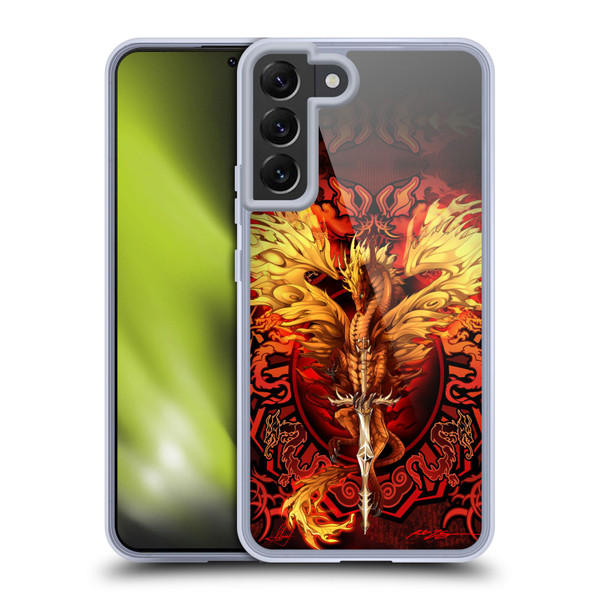 Ruth Thompson Dragons Flameblade Soft Gel Case for Samsung Galaxy S22+ 5G & MagSafe