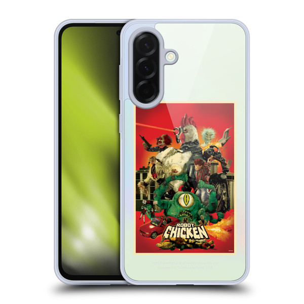 Robot Chicken Graphics Poster Soft Gel Case for Samsung Galaxy A36 5G