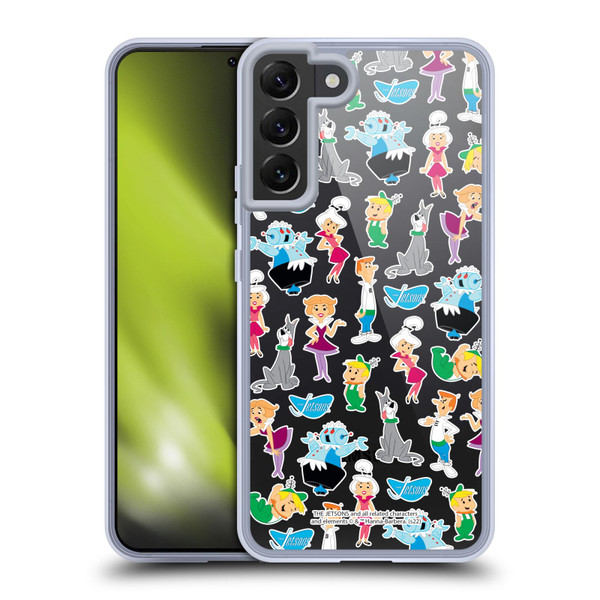 The Jetsons Graphics Pattern Soft Gel Case for Samsung Galaxy S22+ 5G & MagSafe