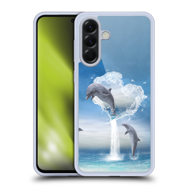 Simone Gatterwe Dolphins Lovers Soft Gel Case for Samsung Galaxy A56 5G