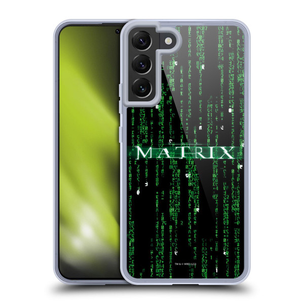 The Matrix Key Art Codes Soft Gel Case for Samsung Galaxy S22+ 5G & MagSafe