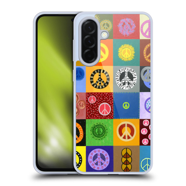 Suzan Lind Colours & Patterns Peace Quilt Soft Gel Case for Samsung Galaxy A36 5G