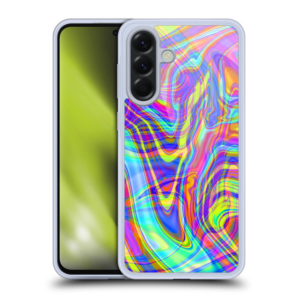Suzan Lind Marble Illusion Rainbow Soft Gel Case for Samsung Galaxy A56 5G