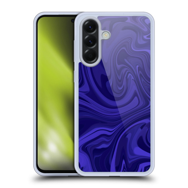 Suzan Lind Marble Indigo Soft Gel Case for Samsung Galaxy A56 5G