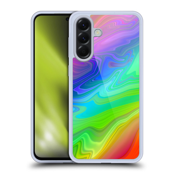 Suzan Lind Marble Rainbow Soft Gel Case for Samsung Galaxy A56 5G