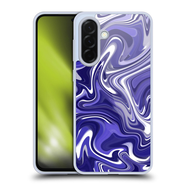 Suzan Lind Marble 2 Dark Violet Soft Gel Case for Samsung Galaxy A36 5G
