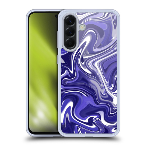 Suzan Lind Marble 2 Dark Violet Soft Gel Case for Samsung Galaxy A56 5G
