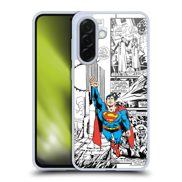 Superman DC Comics Comicbook Art Flight Soft Gel Case for Samsung Galaxy A36 5G