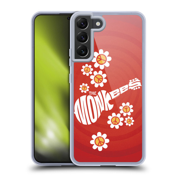 The Monkees Graphics Pattern In Red Soft Gel Case for Samsung Galaxy S22+ 5G & MagSafe