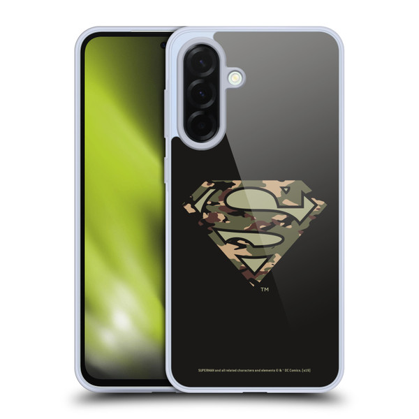 Superman DC Comics Logos Camouflage Soft Gel Case for Samsung Galaxy A36 5G